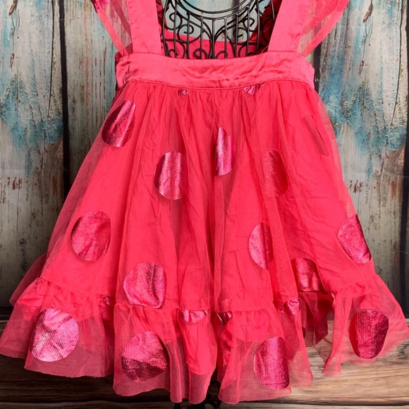 GapBaby Girl Twirly PinkShimmery Dotted TulleDress - Picture 5 of 8